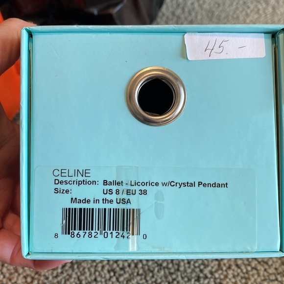 Oka B. Celine Ballet Shoe w/ Crystal Pendants Size 8 in EUC - Picture 7 of 7